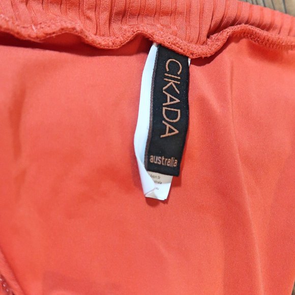 Cikada Australia Burnt Orange Ribbed Bikini Set 6 - Picture 13 of 14